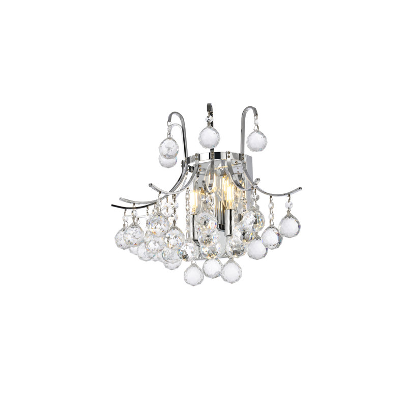 Stoller Flush Mounted Sconce, Chrome, Royal Cut