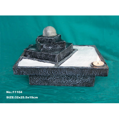 Indoor Sculptural Fountain with Lights