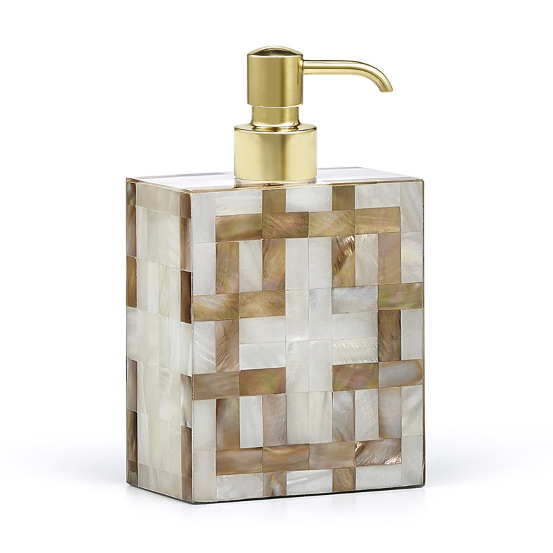 Distributeur de savon Parquet, Laiton non plaqué