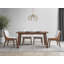Ginny Walnut Finish Dining Table(Not Including Chair)