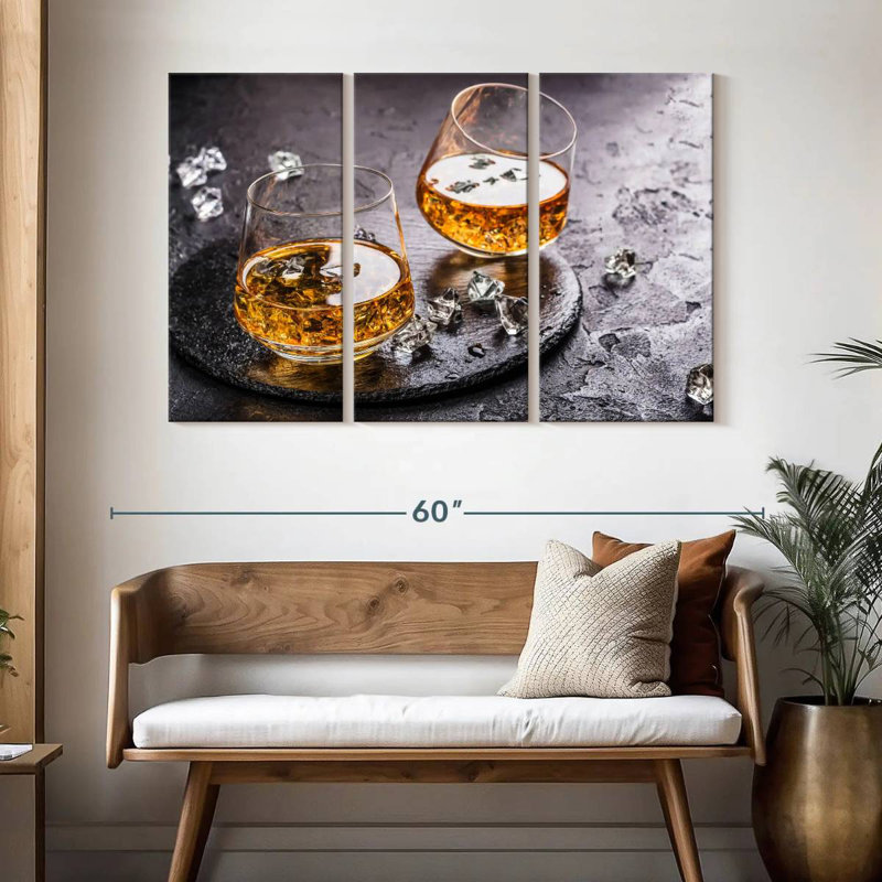 Yarlin Cognac On Ice, 32" H x 50" W