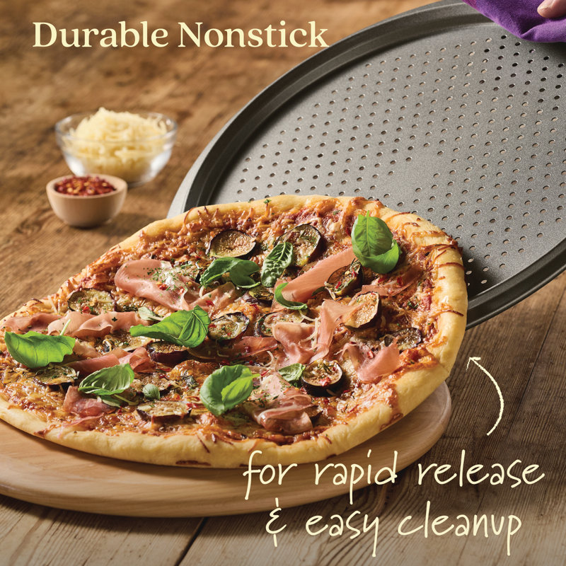 Anolon Advanced Nonstick Bakeware Pizza Pan, 13-Inch, Set Of Two