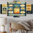 'The Illusion Of Time Future Minimalism III - Modern Geometric Canvas Print - 5 Panels