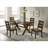 Carbon Knotty Nutmeg Rectangular Dining Table