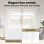Curtains With Curtains Floral White Polyester-100930307