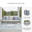 Canapé d'extérieur avec coussin Springbrook
