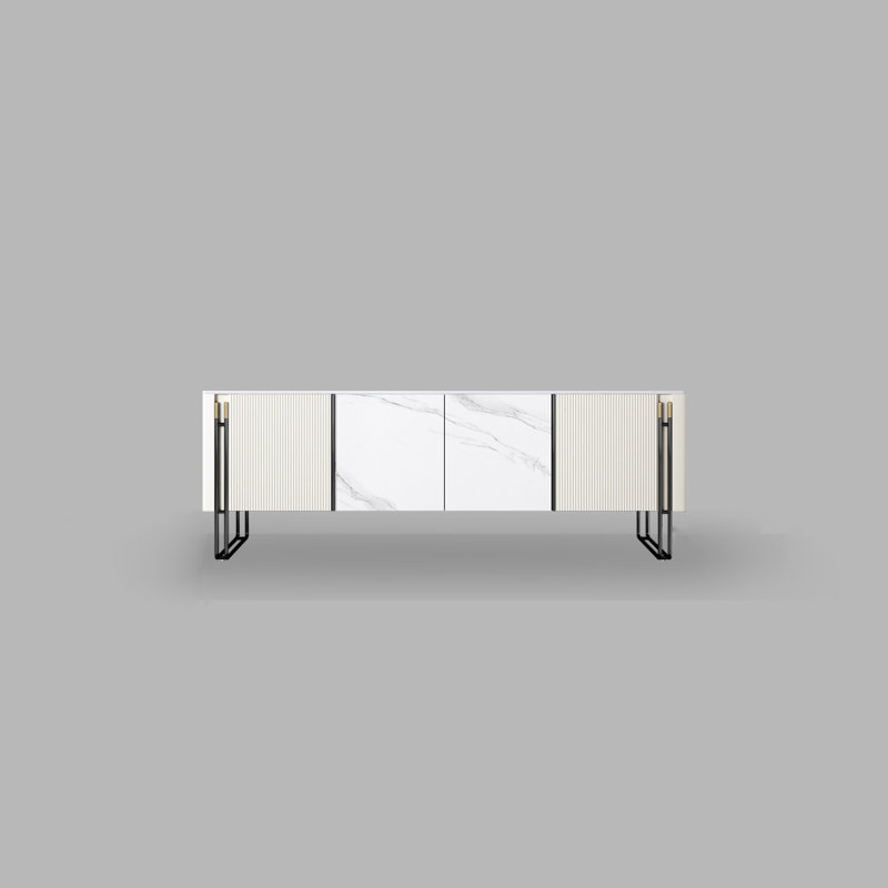 Crédence de rangement Modern Minimalist, H 25,59 po x L 70,86 po x l 15,74 po