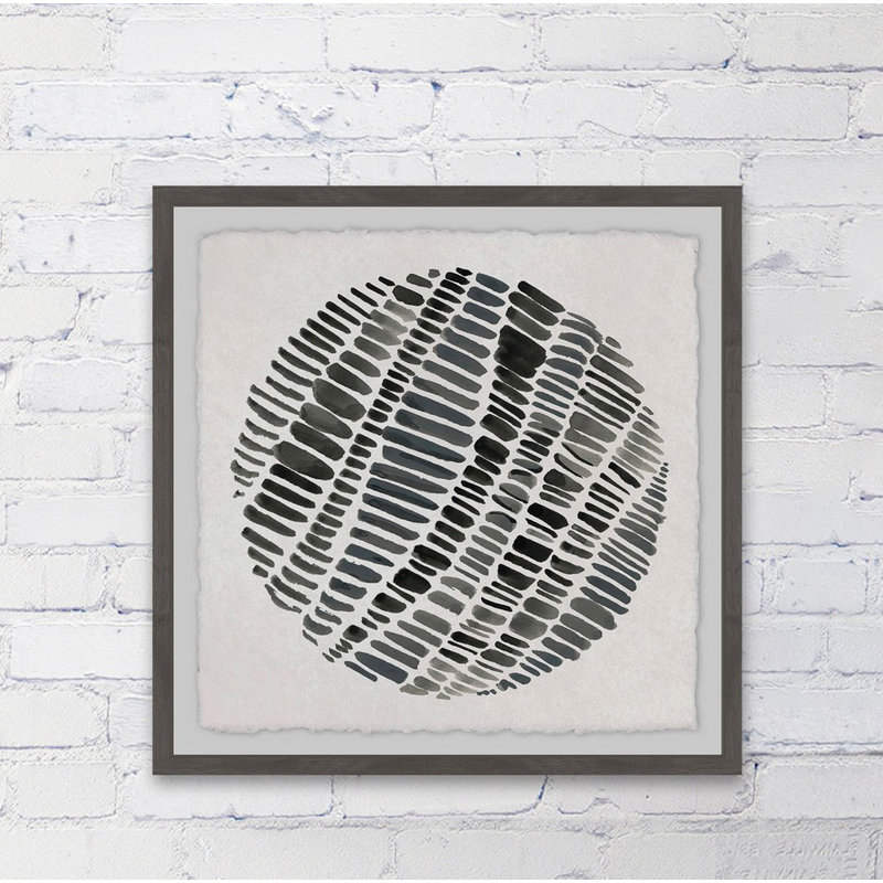 Marked Sphere par Marmont Hill - reproduction de cadre photo, H 12 po x l 12 po x P 1,5 po