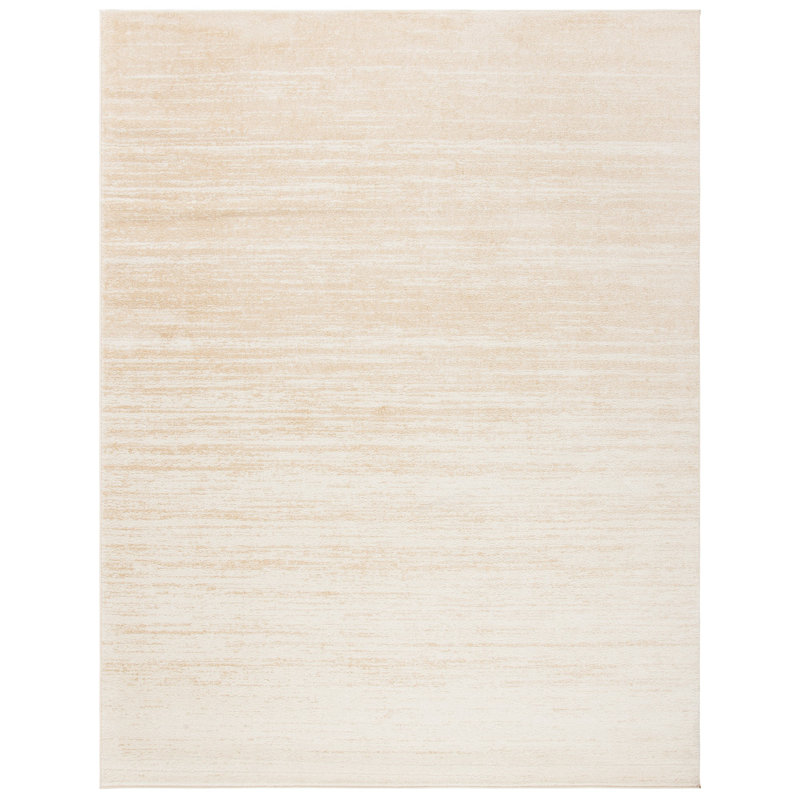 Tapis champagne et crème Bethlyn, Rectangle de 10 pi x 14 pi