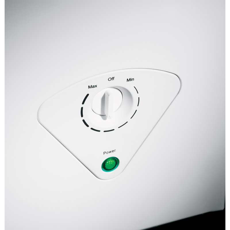 Compact White Stainless Steel Manual Defrost Chest Freezer