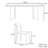 High-end light luxury rectangular dining table set-104235171