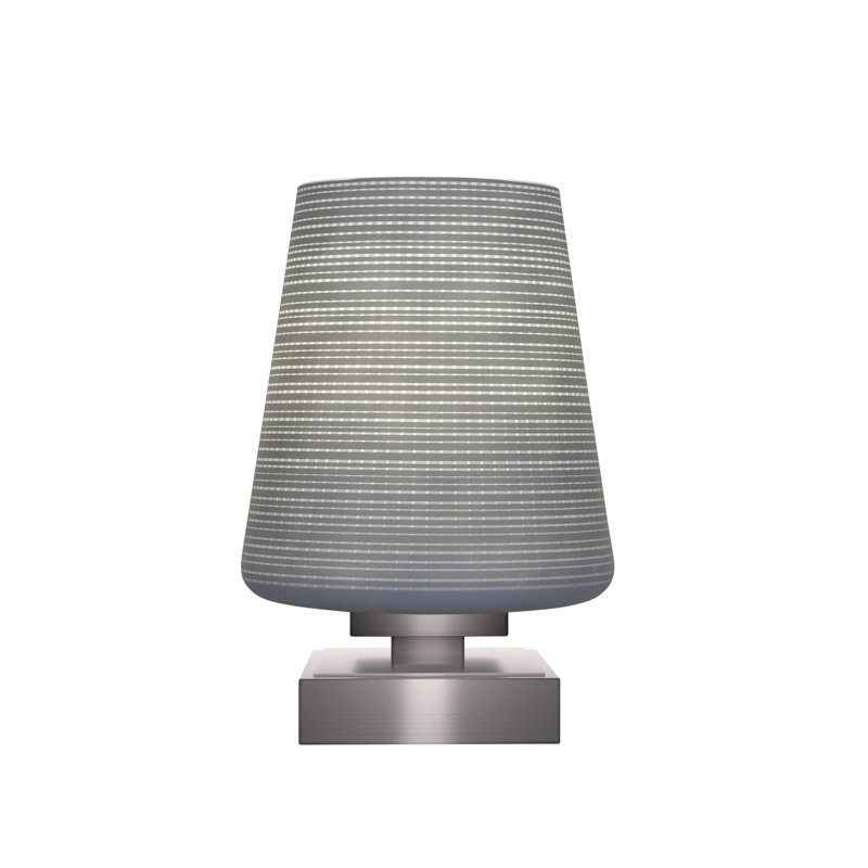 Lampe d'appoint avec verre 6 po Aneka, Graphite, Gris