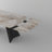 Extendable Sintered Stone Dining Table Set – Seats 6-10, Soft Cream Chairs with Gold Accents-1187072069