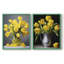 FLORAL Series DCCXCIV-Impression encadrée de qualité supérieure - prête à être accrochée - aucun clou requis - aucun clou requis-107998954-107998957