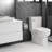 DAX 1.28 Gallons GPF Elongated One-Piece Toilet (Seat Included)