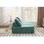 Canapé d'angle modulaire de 202 cm (79,44 po) en tissu vert, 2 pièces, modulable, avec appui-tête réglable-274887805