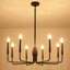 Luminaire pour îlot de cuisine de style lustre rustique classique / traditionnel à 8 lumières à intensité variable Roxsanne-208132944-235198252