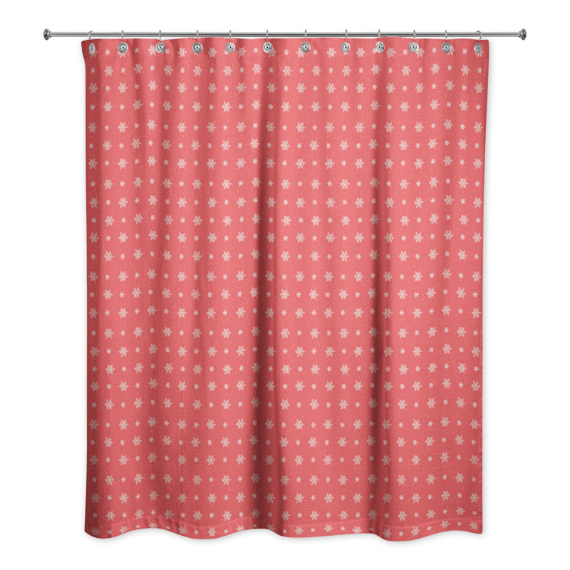 Rideau de douche simple en polyester Derrance