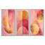 Blush & Gold Arcs - Art abstrait encadré 3 pièces-129072643-129072647