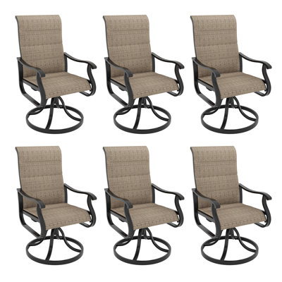 Derrald Outdoor Dining Armchair(Set of 6) by Charlton Home