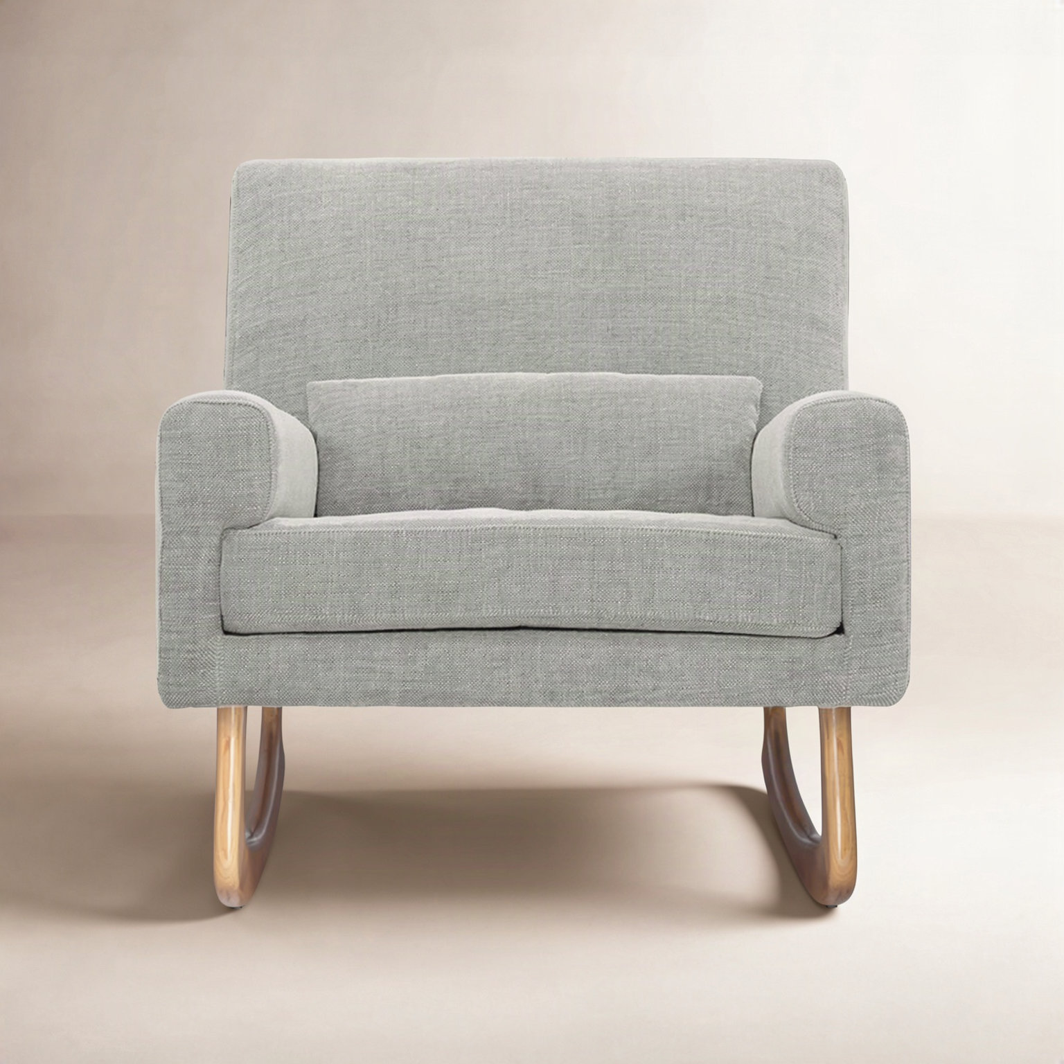 Sleepytime Rocking Chair, Gray Polyester, Light