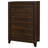 Walnut 4-drawer Chest