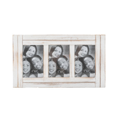 Aesha White Solid Wood Matte Picture Frame