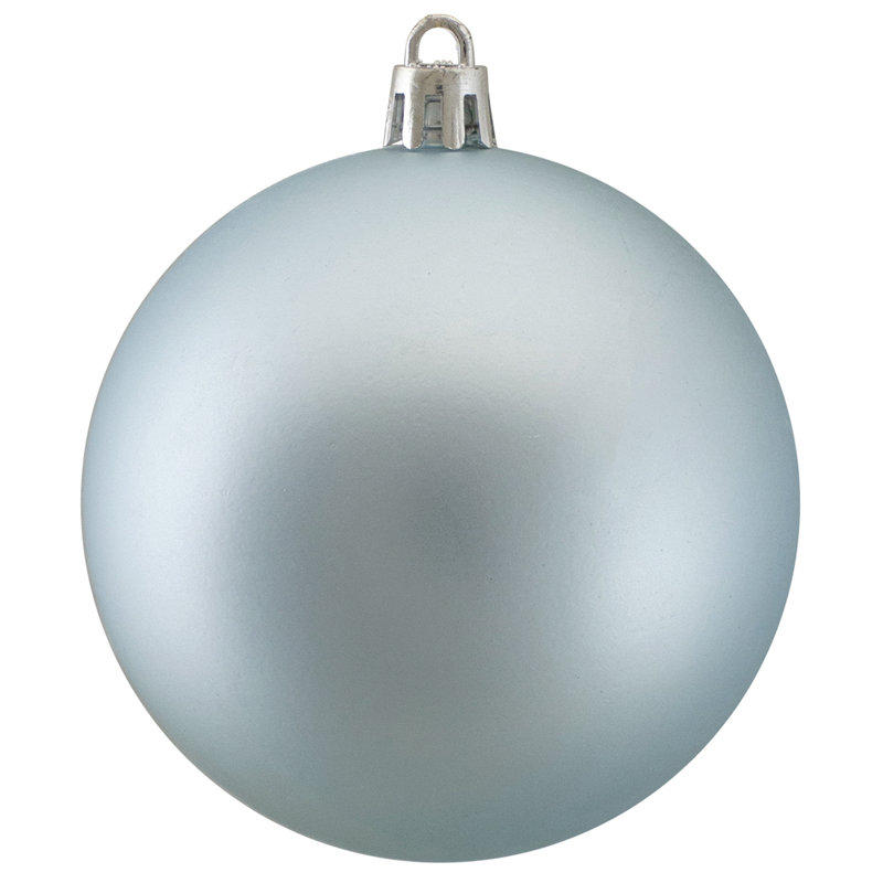 Boule de Noël mat incassable, Bleu bébé