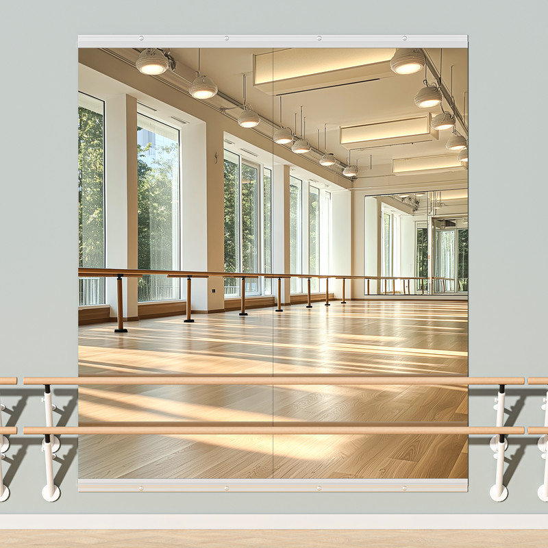 Miroir pleine grandeur rectangulaire rectangulaire, 63 po x 28 po, Argent
