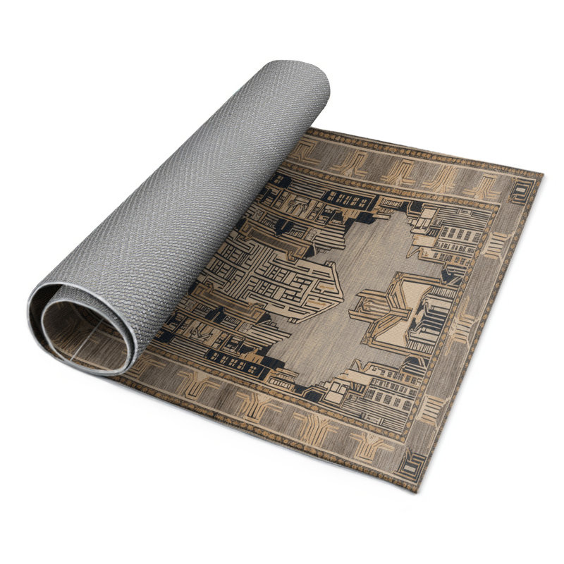 Tapis intérieur et extérieur ArtDeco, Rectangle 5 pi x 7 pi