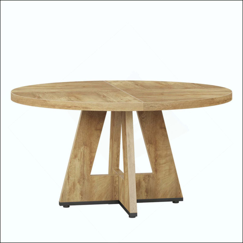 Table de salle à manger ronde moderne, table de salle à manger, table de cuisine à domicile (table de salle à manger seulement)