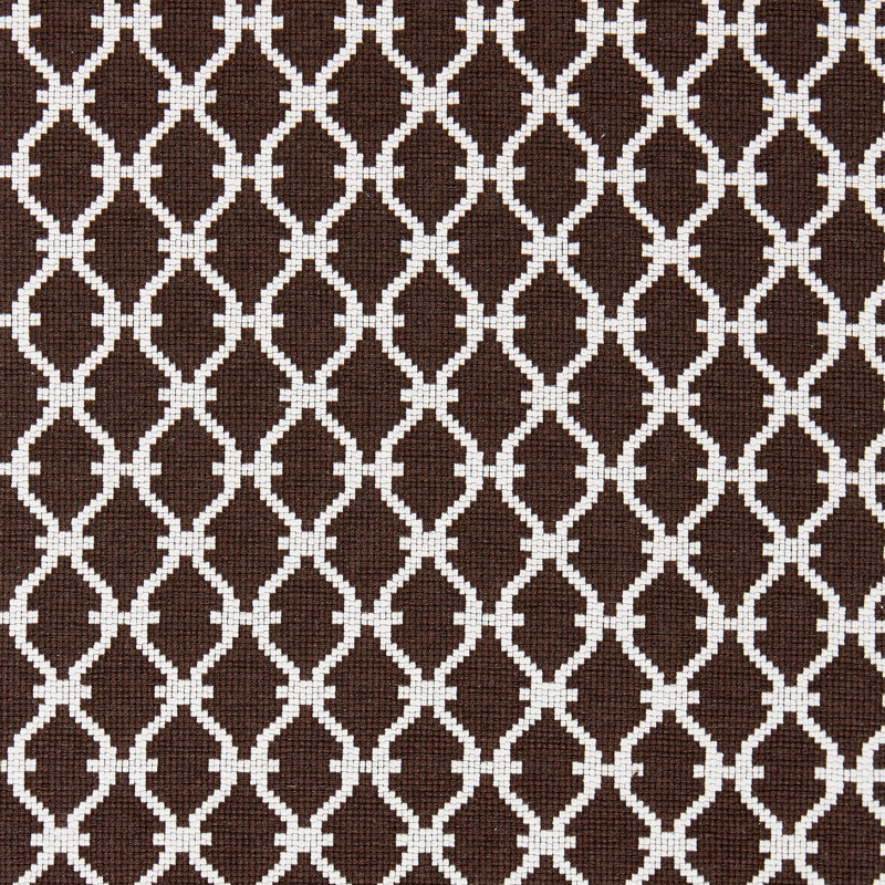 Tissu à treillis Oriana, Espresso
