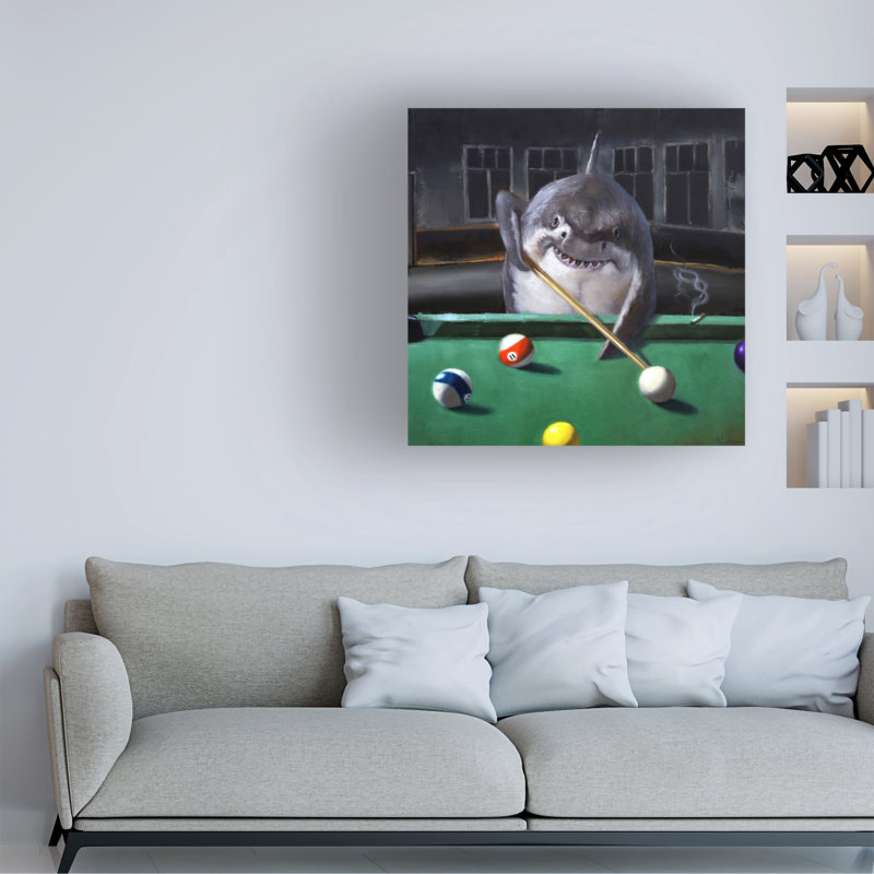 Lucia Heffernan 'Pool Shark' Modern Canvas Art
