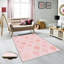 Tapis rose en polyester tissé à la machine Bourassa-921134929