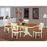 Gillham - Person Solid Wood Solid Wood Top Double Pedestal Dining Set