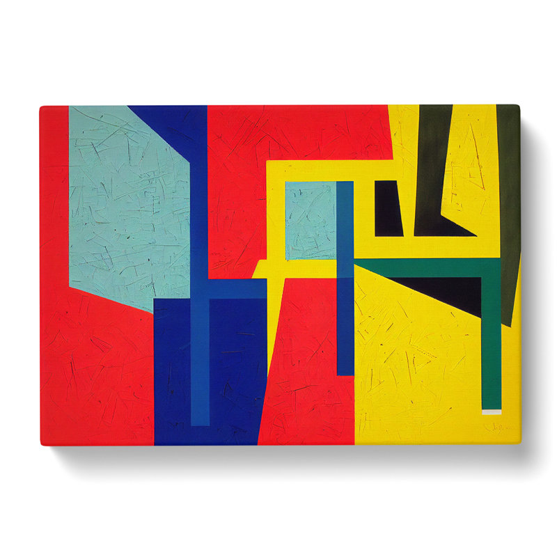 Lively Abstract Art - Wrapped Canvas, 40cm H x 60cm W x 3cm D
