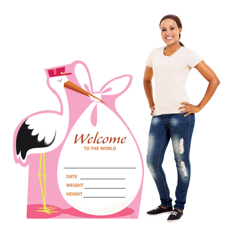 54'' Animals Cardboard Standup, Rose