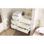 Armoire flottante murale 24 po avec armoire latérale, meuble-lavabo rectangulaire, petit lavabo de salle de bain avec trou de robinet simple et trop-plein, armoire de salle de bain moderne avec lavabo en céramique-1272428087