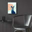 «Pink Waratah and Blue Rabbit» par trudy riz, art mural en verre acrylique-1266462910
