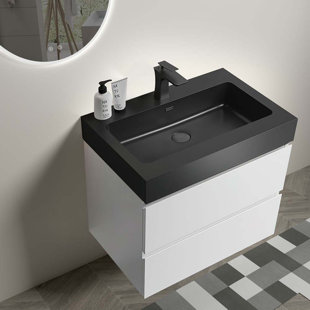 24'' Wall Mounted Single Bathroom Vanity Base Only