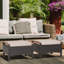 Repose-pieds d'extérieur avec coussin 2 pièces Berenices-394867432
