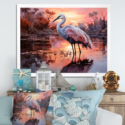 " White Flamingo Lake Serenity "