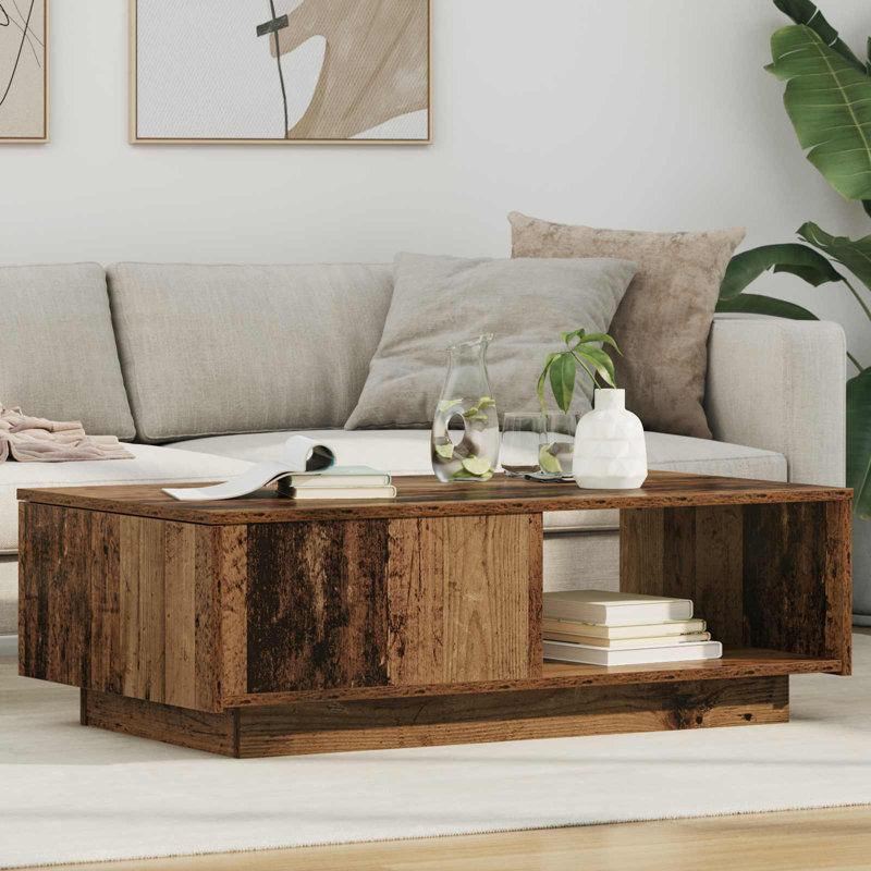 Coffee Table with Storage, Old Wood