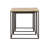 Truc 3-piece Square Nesting Tables Natural and Black