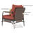 Hope Aluminum & Wicker Outdoor Lounge Chair with Cushions & Sunbrella Pillow-1709144229-1709144228