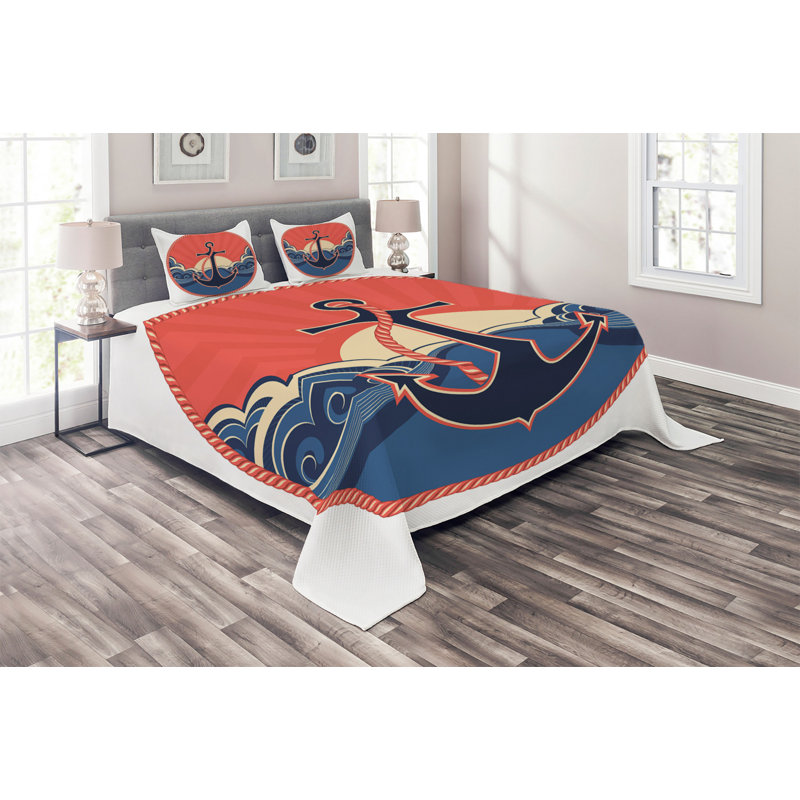 Coastal Polyester Coverlet