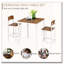 Ensemble de table de bar 3 pièces, ensemble de table de salle à manger à hauteur de comptoir industrielle, chaises et pieds en acier-391581179