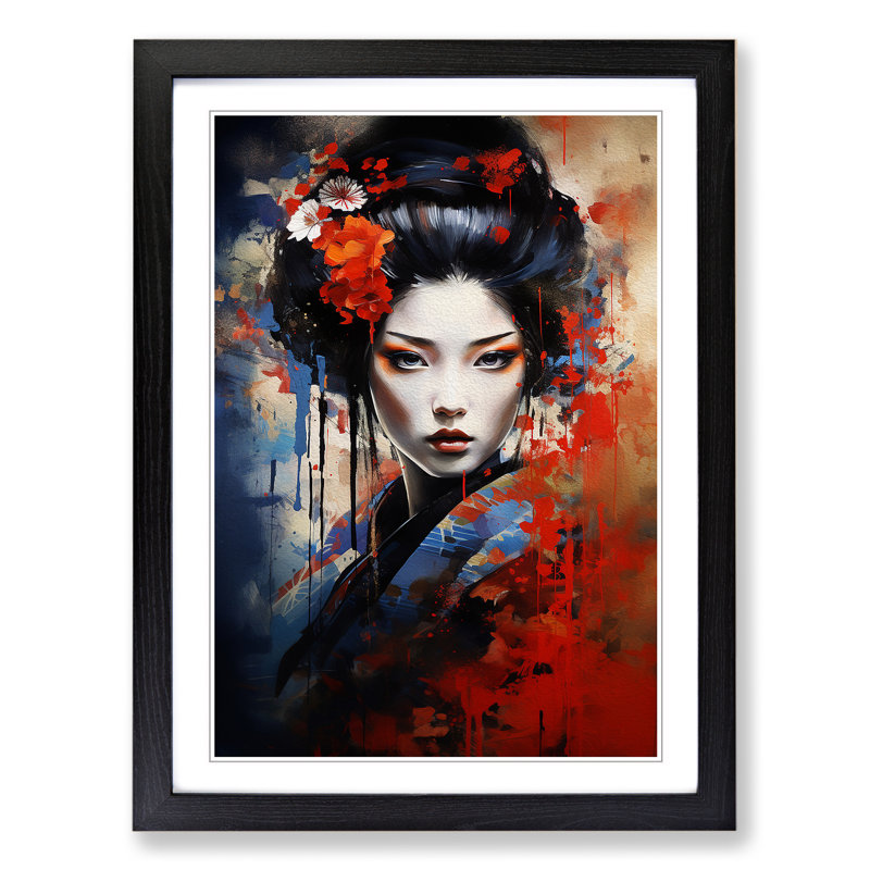 Single Picture Frame Print on Wood, Black Framed, 64cm H x 46cm W