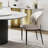        Modern Dining Table Chairs, Faux Leather, Light Gray, 6 Pieces-963461168