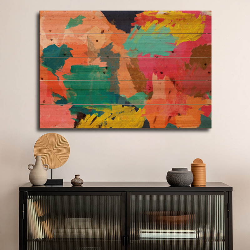 Reproduction d'art mural en bois - Rêve de Maximiliano Casal, H 18 po x l 26 po